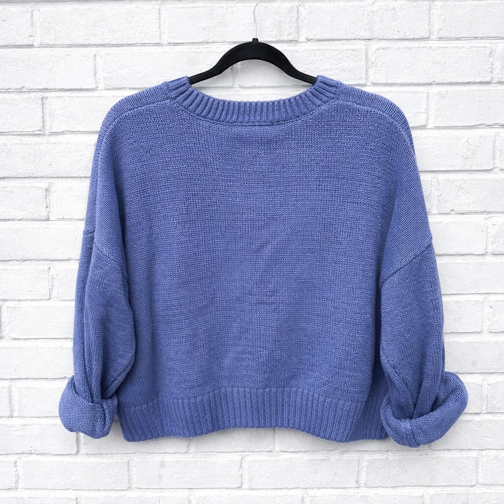 Grayson Threads Women's Teddy Bear
Flag Graphic Sweater Navy New Polo Like - Picture 3 of 5